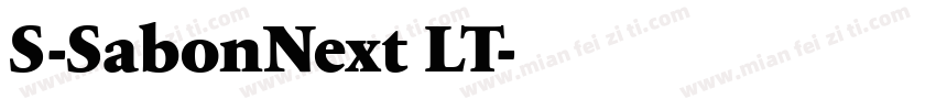 S-SabonNext LT字体转换
